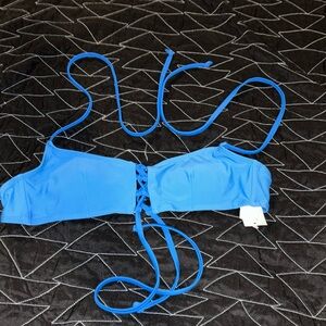 New NWT Joe Boxer blue Sahara collection swim top women small